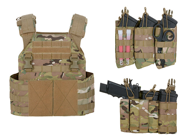 Tattico Buckle Up Assault Plate Carrier Cummerbund Coyote 8 Fields