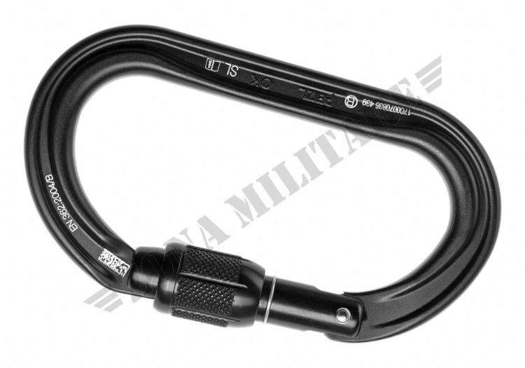 Moschettone Ok Screw-Lock Petzl Black Version