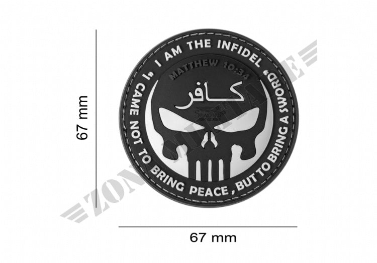 Patch Gommata The Infidel Punisher Rubber Color