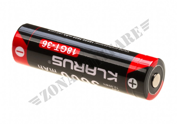 Batteria Klarus 3.7V 3600Mah 18650 Ricaricabile