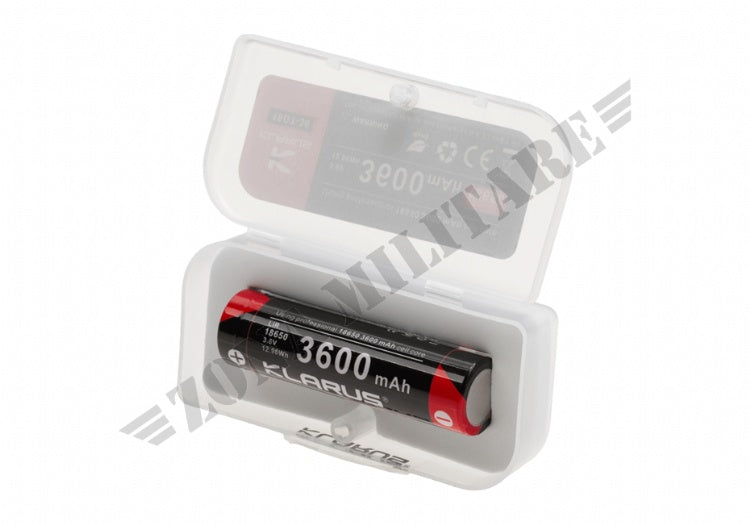 Batteria Klarus 3.7V 3600Mah 18650 Ricaricabile