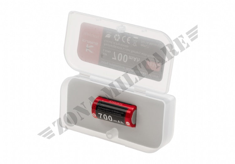 Batteria Ricaricabile 16340 Battery 3.7V 700Mah Micro-Usb