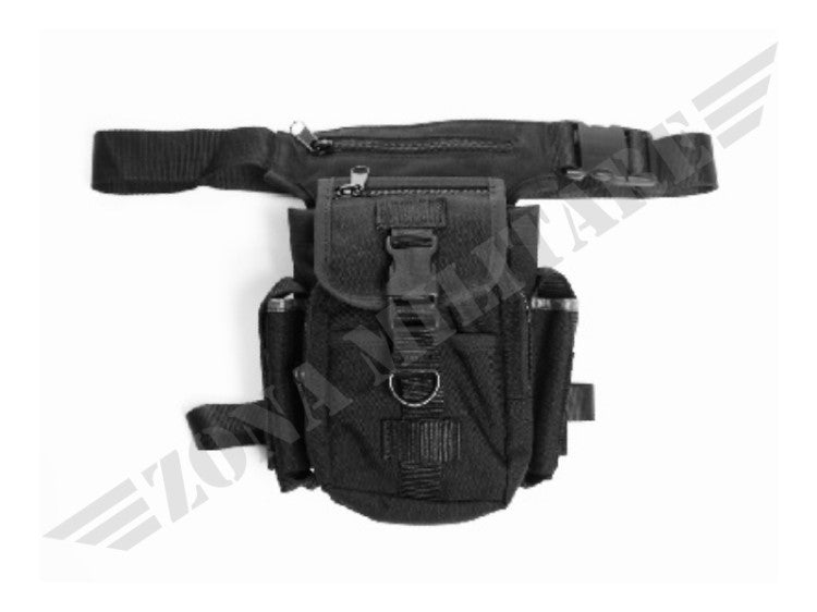 Marsupio Cosciale Nero Miltec In Cordura