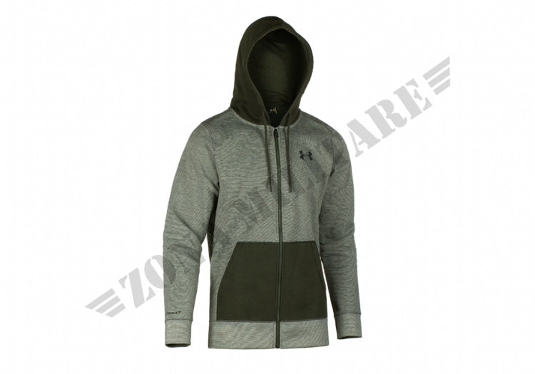 Felpa Ua Storm Rival Zip Hoodie Under Armour Od Green