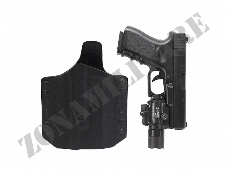 Ares Kydex Holster For Glock 17/19 With X400 Warrior Black