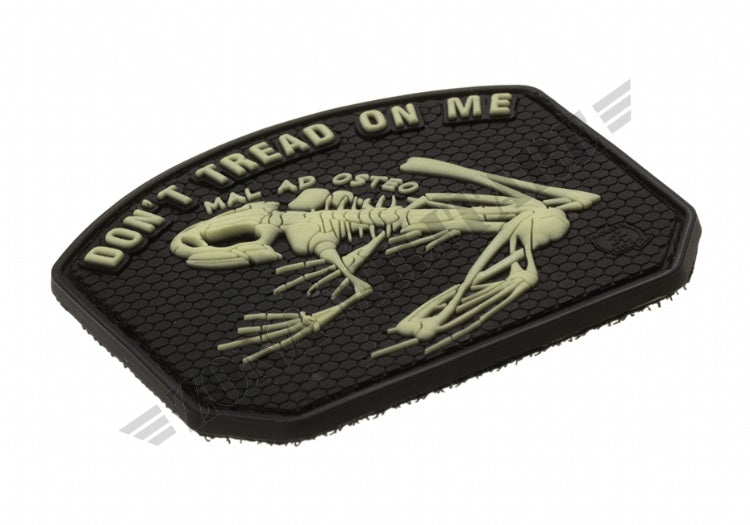 Don'T Tread On Me Frog Rubber Patch Jtg Glow In The Dark