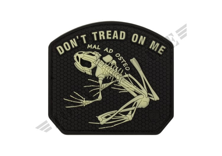 Don'T Tread On Me Frog Rubber Patch Jtg Glow In The Dark