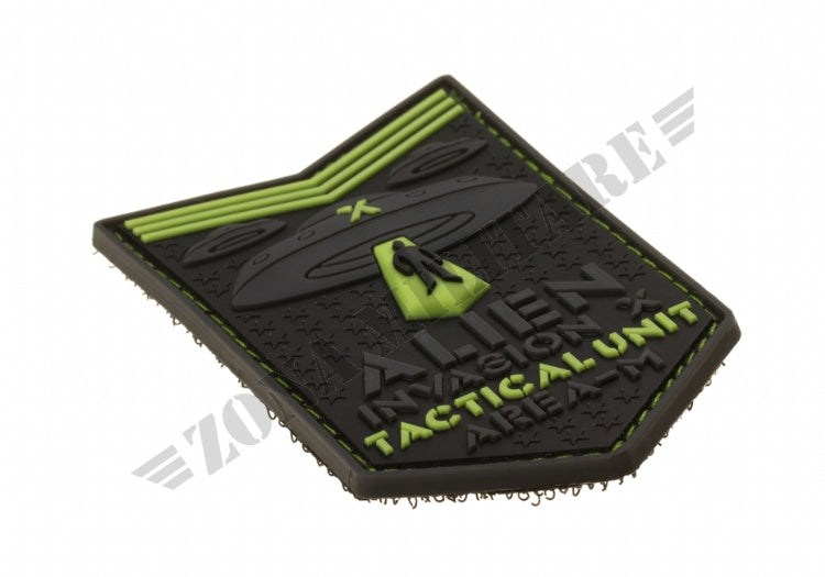 Alien Invasion Tactical Unit Rubber Patch Glow In The Dark Jtg