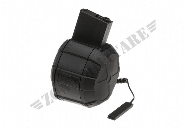 Drum Mag M4 1800Rds Ics Black Version