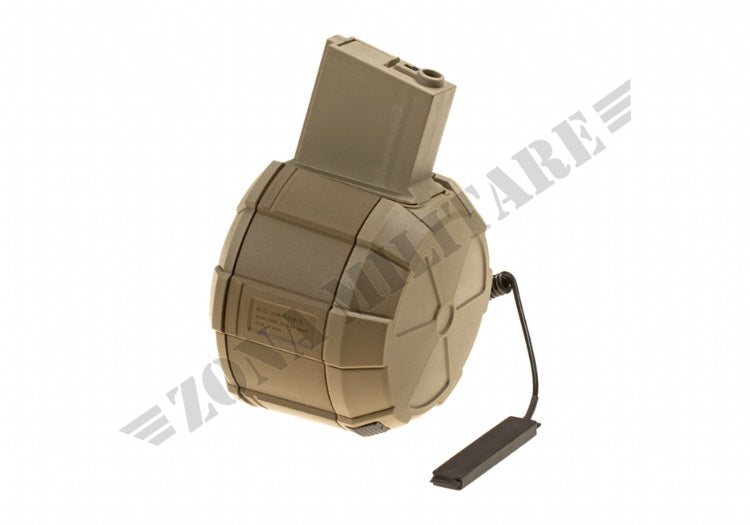 Drum Mag M4 1800Rds Ics Desert Version