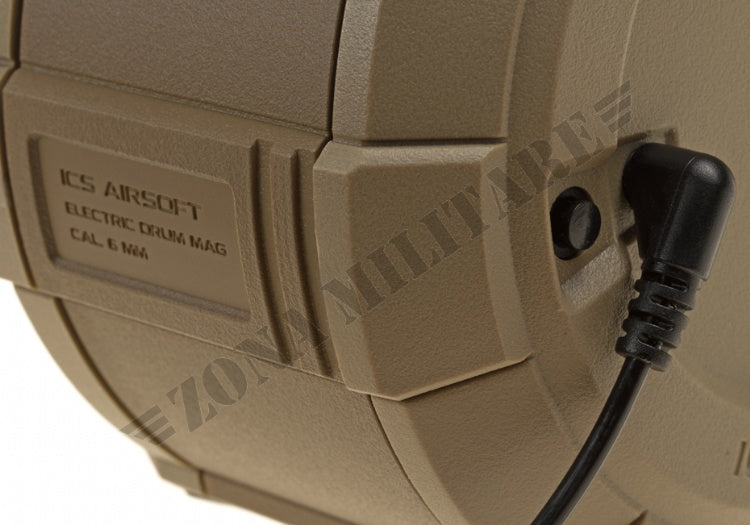 Drum Mag M4 1800Rds Ics Desert Version