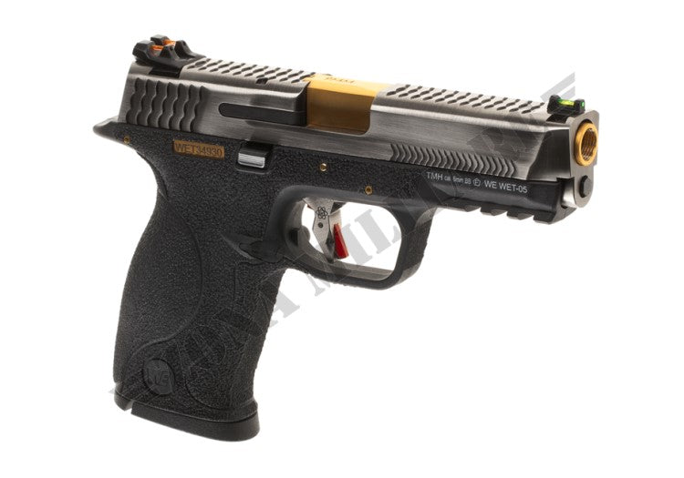 Pistola Wet-05 Sv Gold Barrel Metal Version Gbb We Black