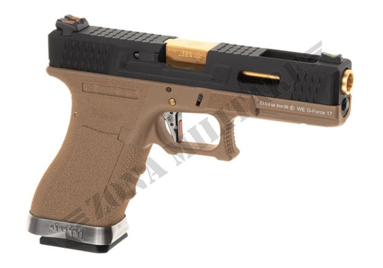 Pistola We17 Custom Bk Gold Barrel Metal Version Gbb Desert