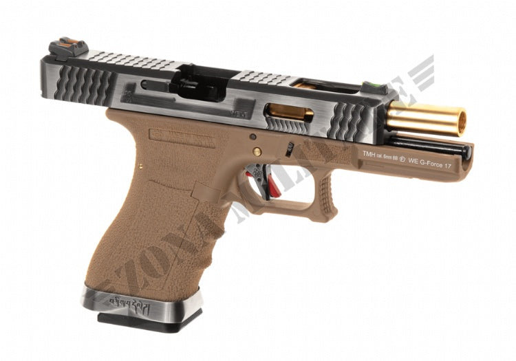 Pistola We17 Custom Sv Gold Barrel Metal Version Gbb Desert