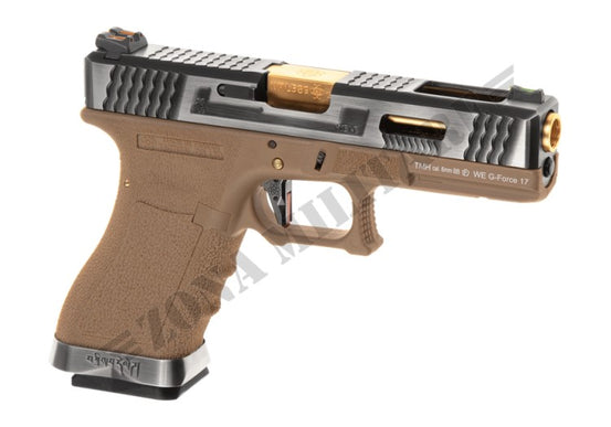 Pistola We17 Custom Sv Gold Barrel Metal Version Gbb Desert