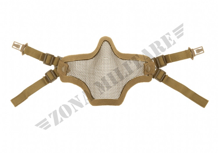 Maschera Protettiva A Rete Steel Half Face Mask Fast Tan Invader Gear