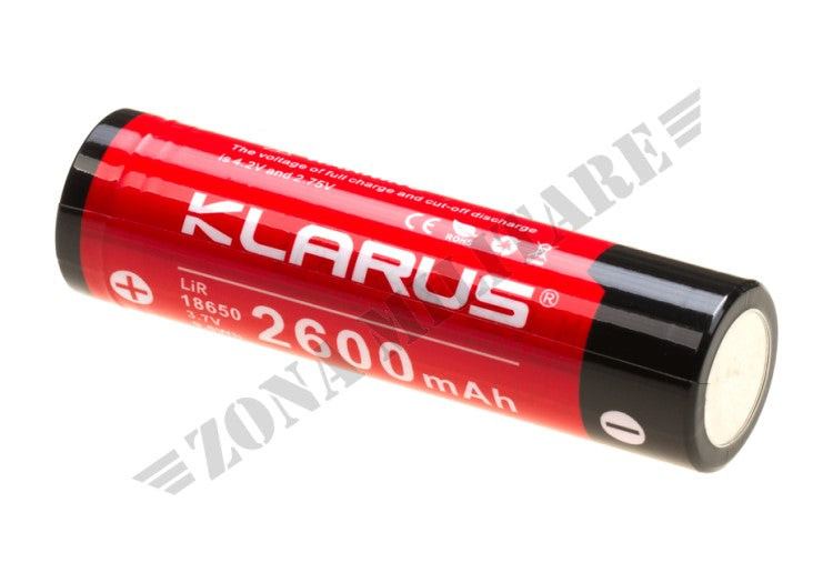 Batteria Ricaricabile 18650 Battery 3.7V 2600Mah