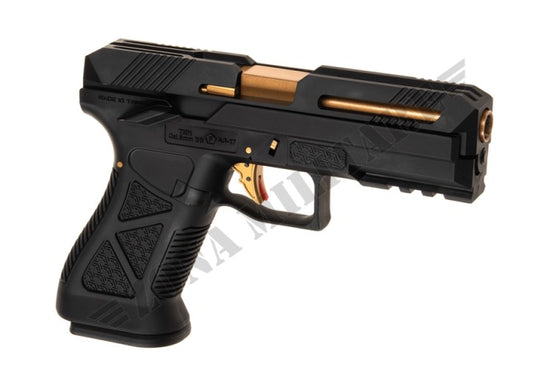 Pistola Ag-17 Metal Version Gbb Hfc Black And Gold Version