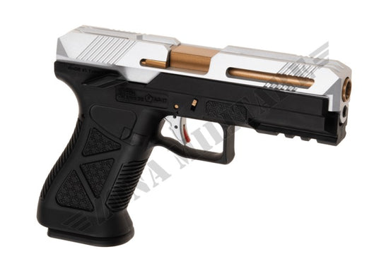 Pistola Ag-17 Metal Version Gbb Hfc Silver Version