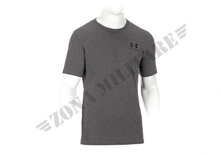 Shirt Ua Sportstyle Left Chese Tee Charcoal Medium Heather