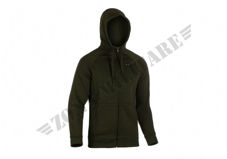 Ua Rival Fleece Zip Hoodie Under Armour Artillery Green