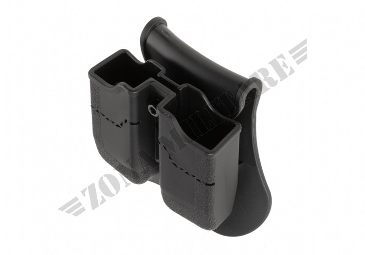 Porta Caricator Double Mag Pouch For Px4/P30/Usp/Usp Compact Amomax Black