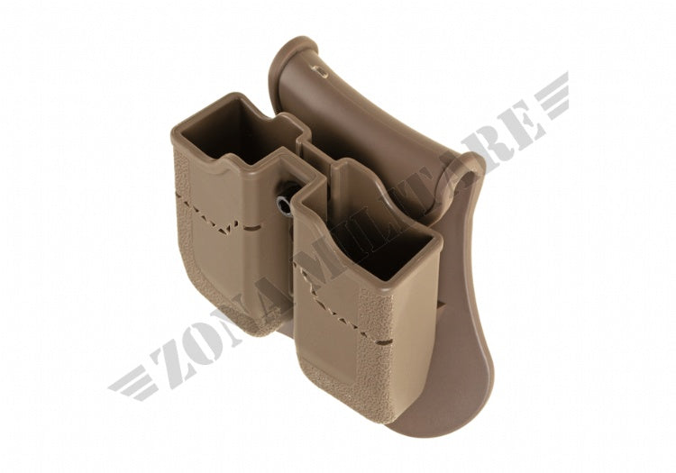 Porta Caricator Double Mag Pouch For Px4/P30/Usp/Usp Compact Amomax Dark Earth