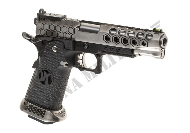 Pistola Hx2501 Full Metal Gbb Aw Custom Inox And Black