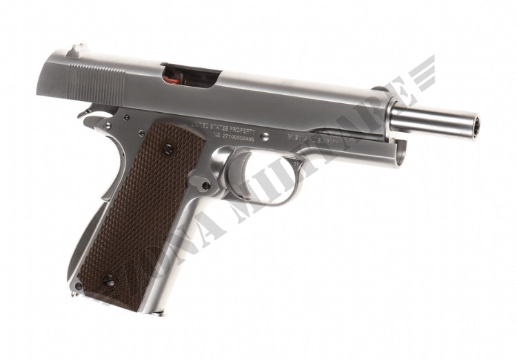 Pistola Colt M1911 Full Metal Gbb We Silver