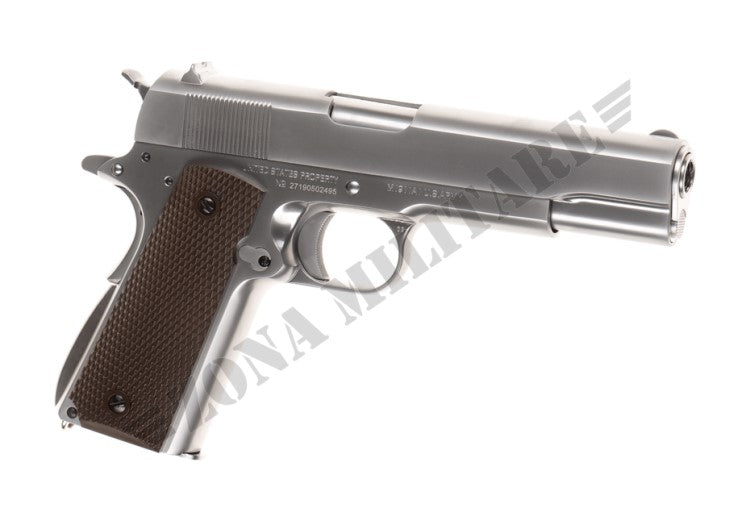 Pistola Colt M1911 Full Metal Gbb We Silver