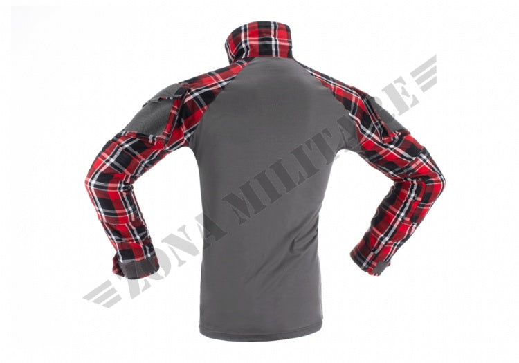 Flannel Combat Shirt Invader Gear Red&White