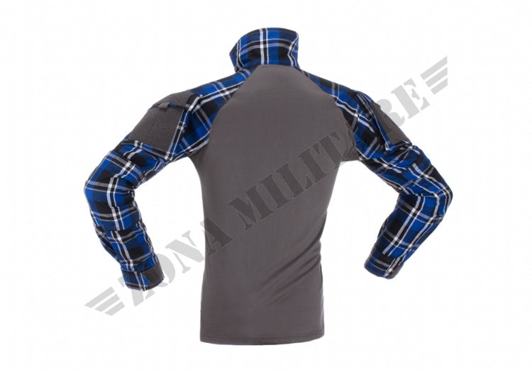 Flannel Combat Shirt Invader Gear Blue&White