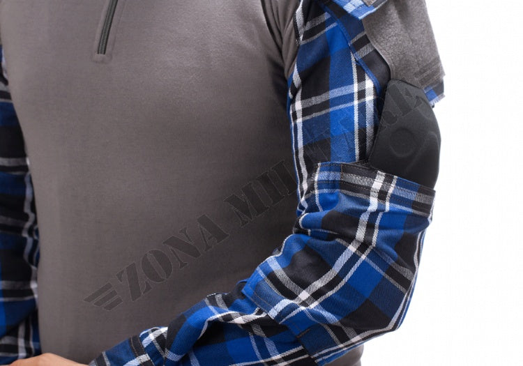 Flannel Combat Shirt Invader Gear Blue&White