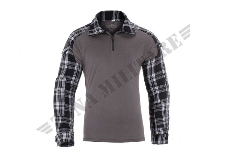 Flannel Combat Shirt Invader Gear Black&White