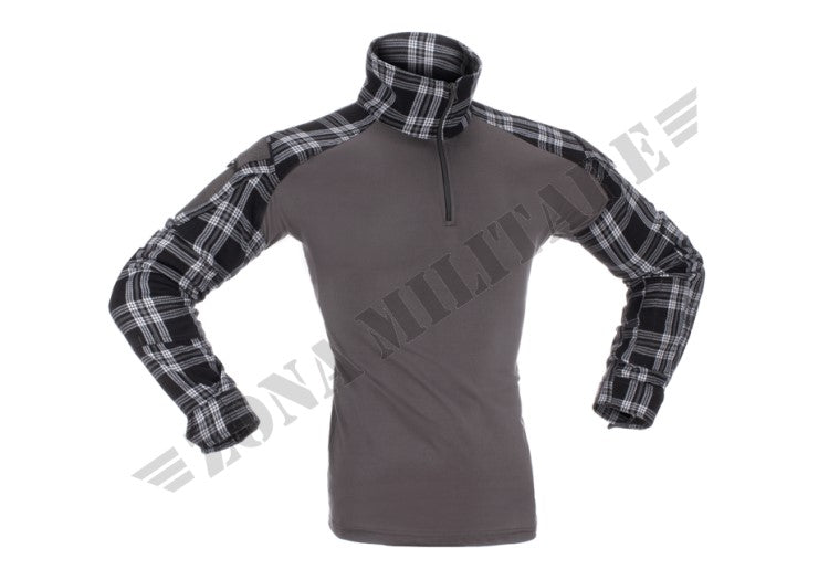 Flannel Combat Shirt Invader Gear Black&White