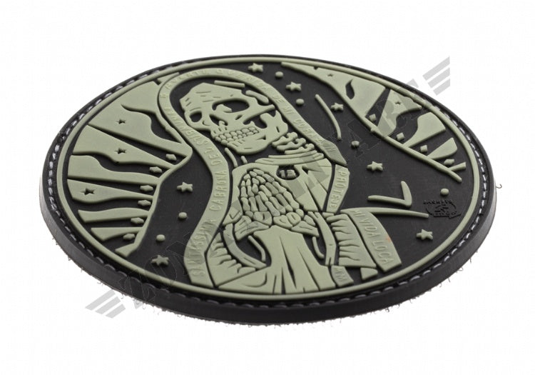 Patch Gommata Santa Muerte Rubber Patch Jtg Glow In The Dark