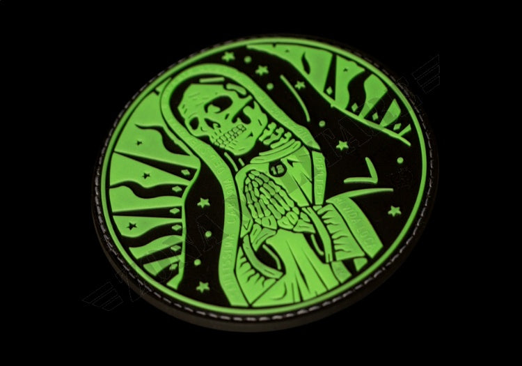 Patch Gommata Santa Muerte Rubber Patch Jtg Glow In The Dark