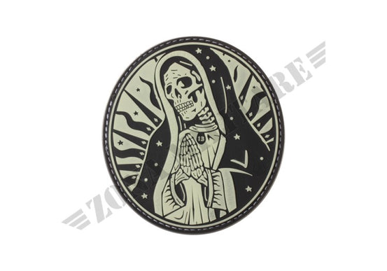 Patch Gommata Santa Muerte Rubber Patch Jtg Glow In The Dark