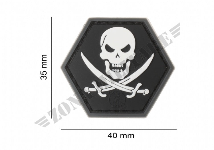 Patch No Fear Pirate Rubber Jtg Swat