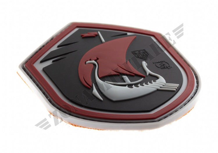 Viking Dragonboat Rubber Patch Jtg Color Version