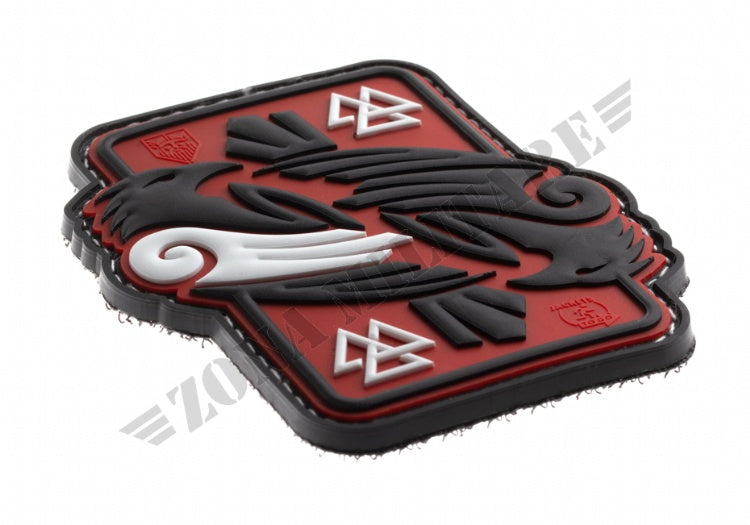 Patch Gommata Odins Raven Rubber Patch Jtg Red