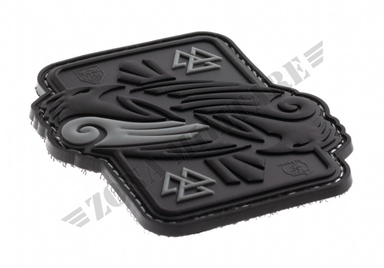 Patch Gommata Odins Raven Rubber Patch Jtg Grey