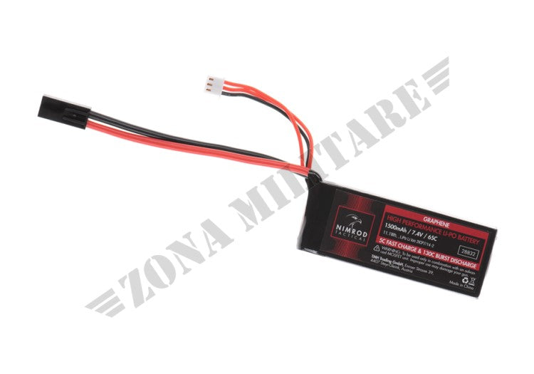 Lipo 7.4V 1500Mah 65C Graphene Mini Type Nimrod