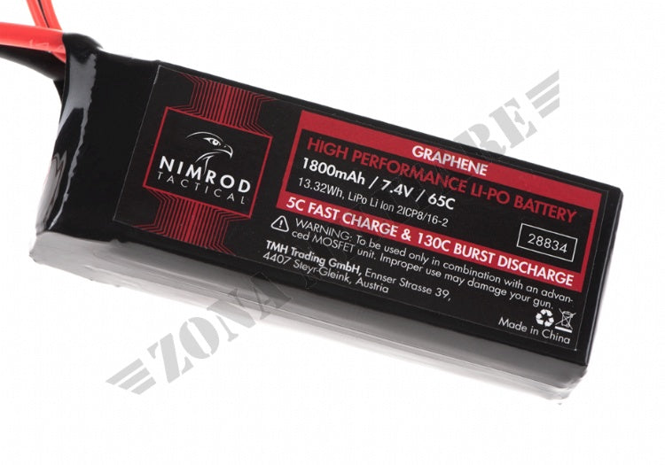 Lipo 7.4V 1800Mah 65C Graphene Mini Type Nimrod