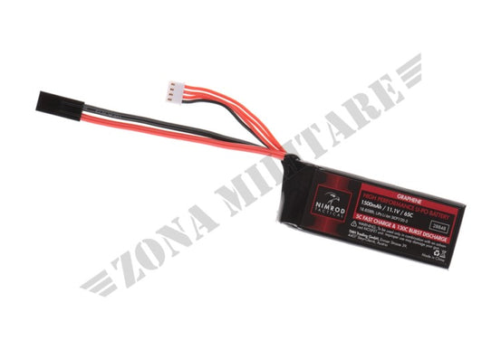 Batteria Lipo 11.1V 1500Mah 65C Graphene Mini Tamiya Nimrod