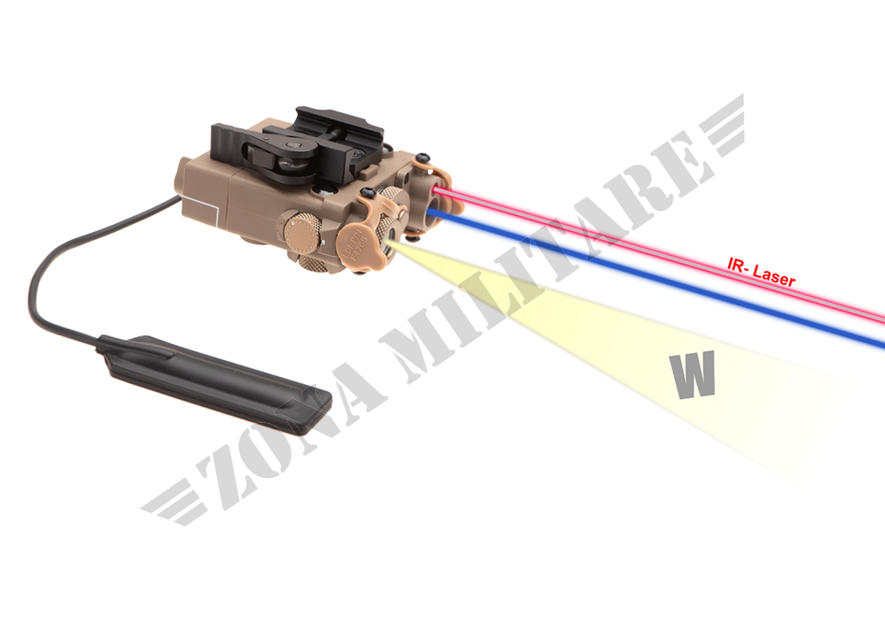 DBAL-A2 Illuminator / Laser Module Blue + IR Wadsn Dark Earth