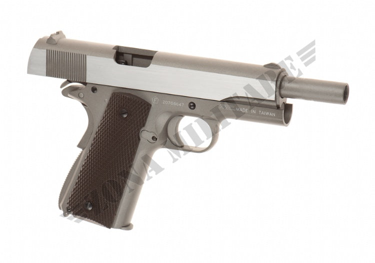 Pistola M1911 Full Metal Co2 Kwc Silver Edition