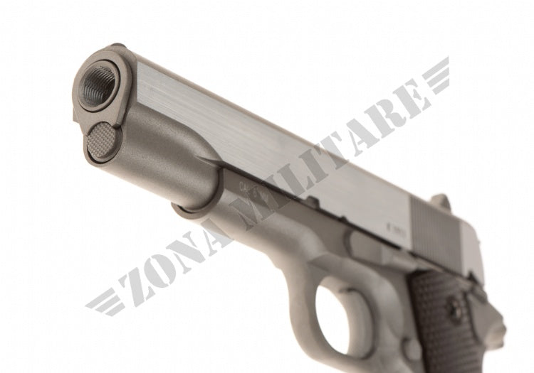 Pistola M1911 Full Metal Co2 Kwc Silver Edition