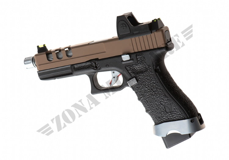 Pistola Eu17 Vented + Bds Gbb Vorsk Black & Tan Version