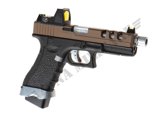 Pistola Eu17 Vented + Bds Gbb Vorsk Black & Tan Version